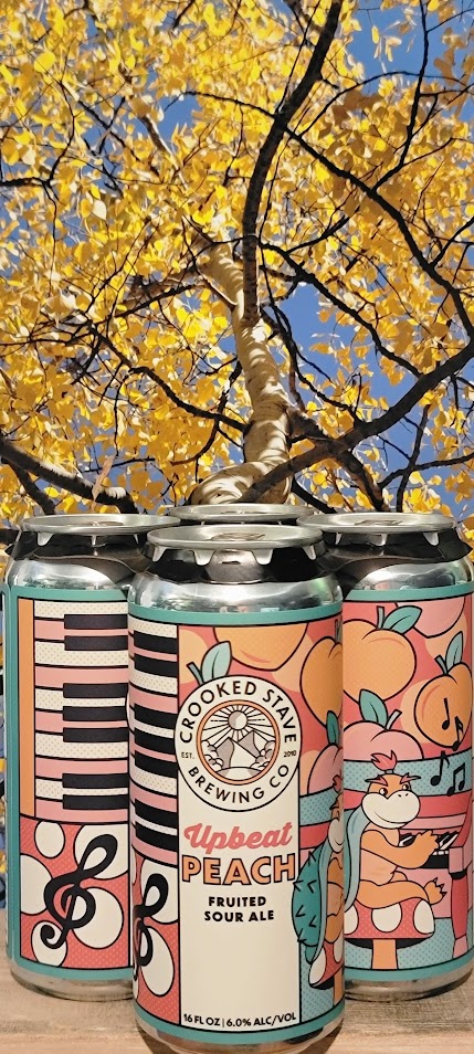 Crooked stave upbeat peach fruited sour