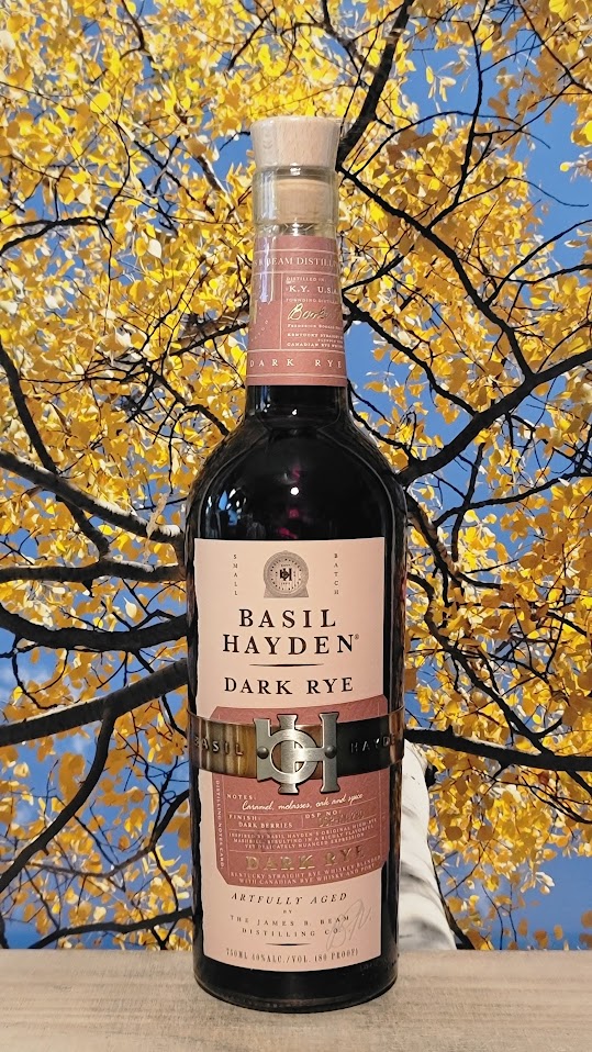 Basil hayden dark rye whiskey Sovereignty Wines