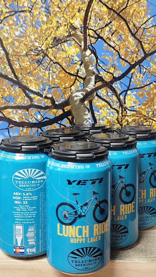 Telluride Yeti Lunch Ride Hoppy lager