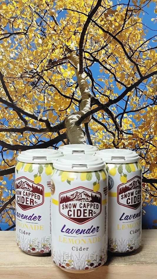 Snow capped lavender lemonade cider