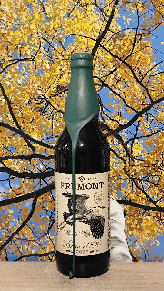Fremont brew 7000 barley wine aged in bourbon barrels
