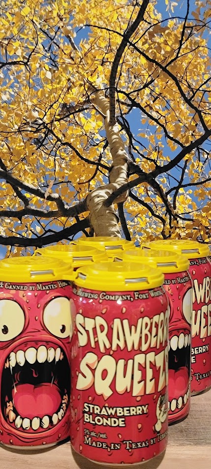 Martin house strawberry squeeze strawberry blonde sour ale