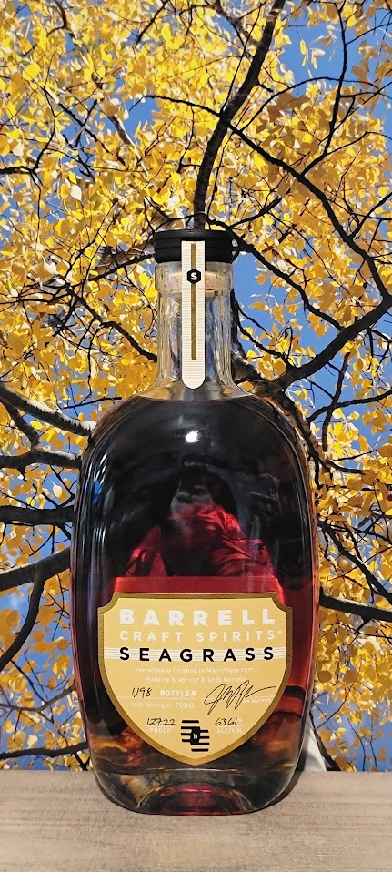 Barrell seagrass cask 20yr rye whiskey