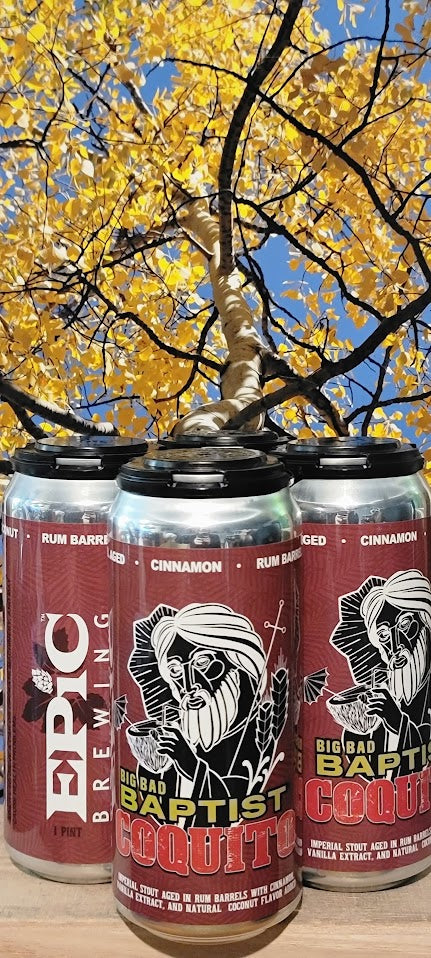 Epic big bad baptiste coquito ba imperial stout