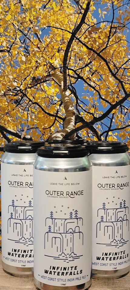 Outer range infinite waterfalls west coast style ipa