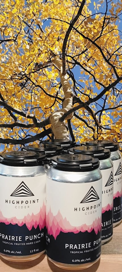 Highpoint cider prairie punch tropical fruited hard cider