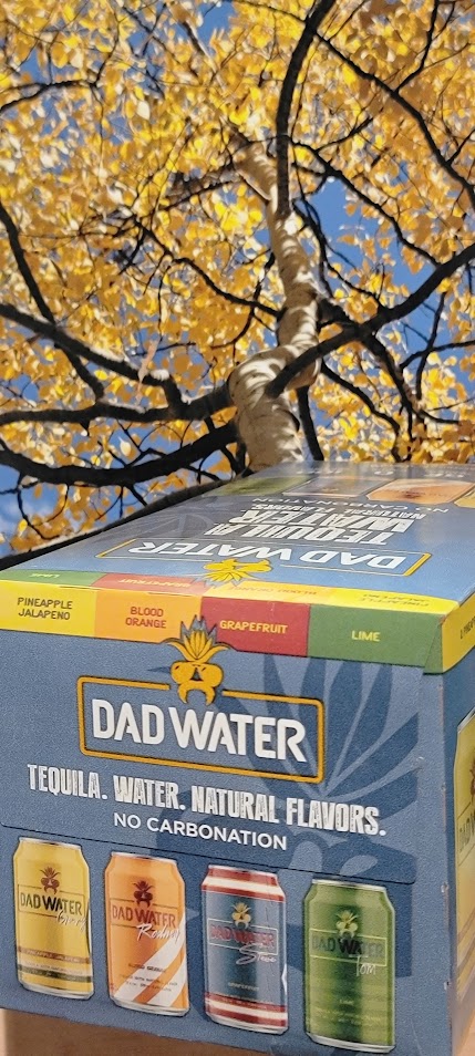 Dad water infused tequila water