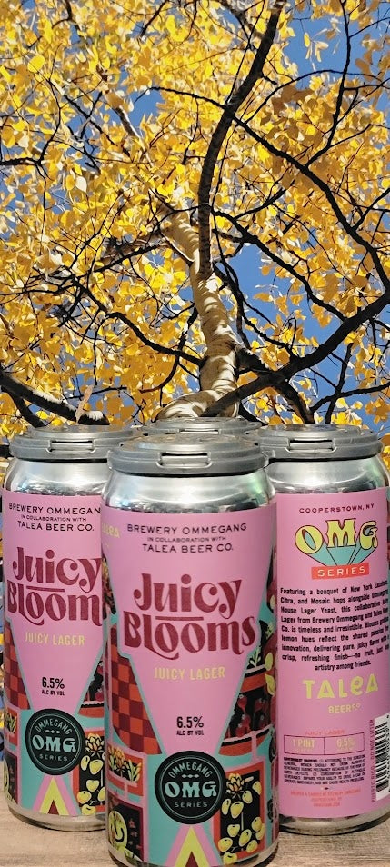 Ommegang omg series oak-aged juicy blooms lager