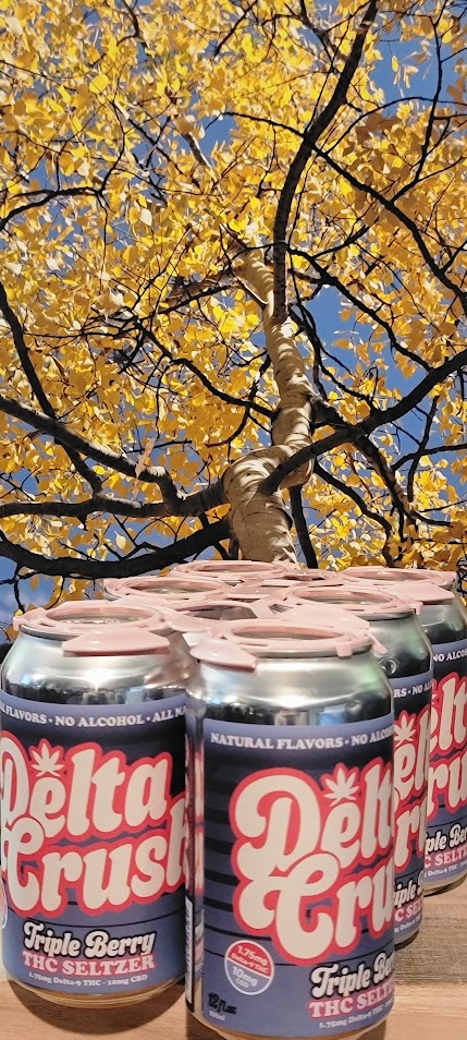 Delta crush triple berry thc seltzer