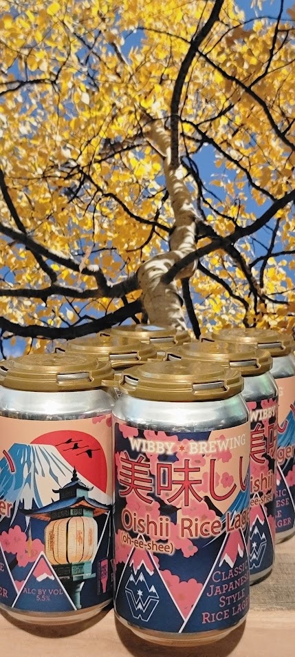 Wibby oishii japanese rice lager