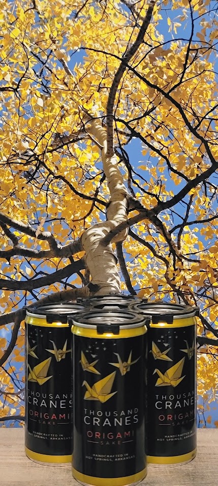 Origami sake thousand cranes