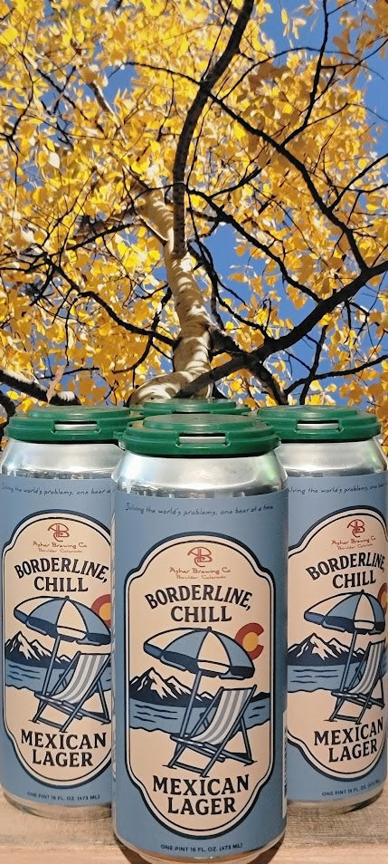 Asher brewery bordeline chill mexican lager