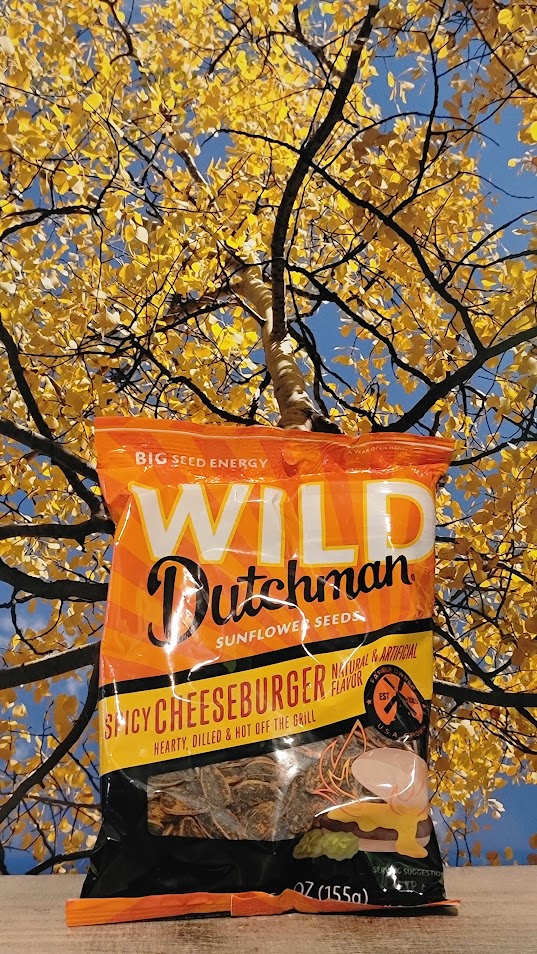 Wild dutchman spicy cheeseburger sunflower seeds
