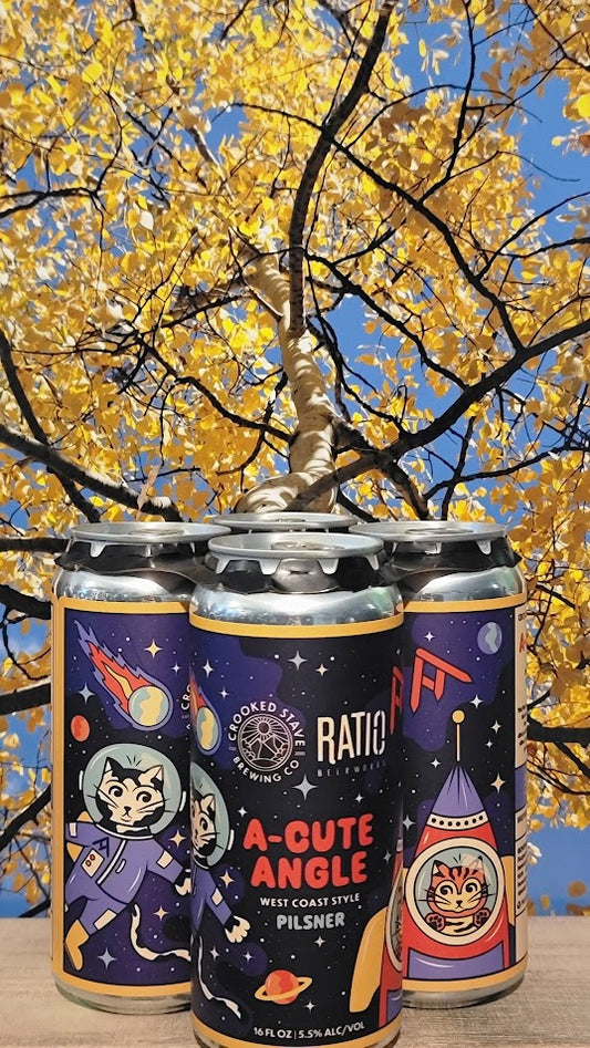 Crooked stave /ratio acute angle west coast pilsner