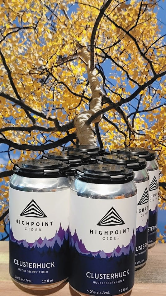 Highpoint cider clusterhuck huckleberry cider