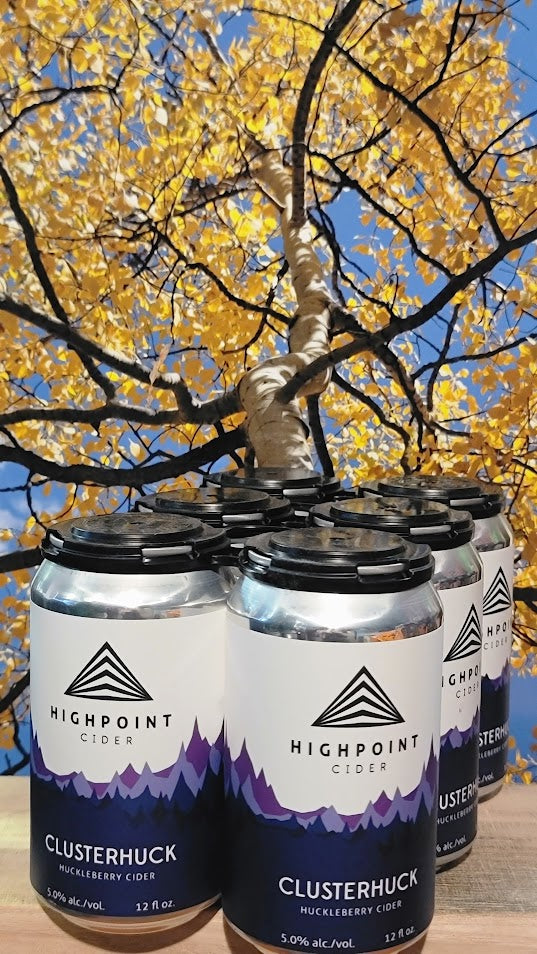 Highpoint cider clusterhuck huckleberry cider