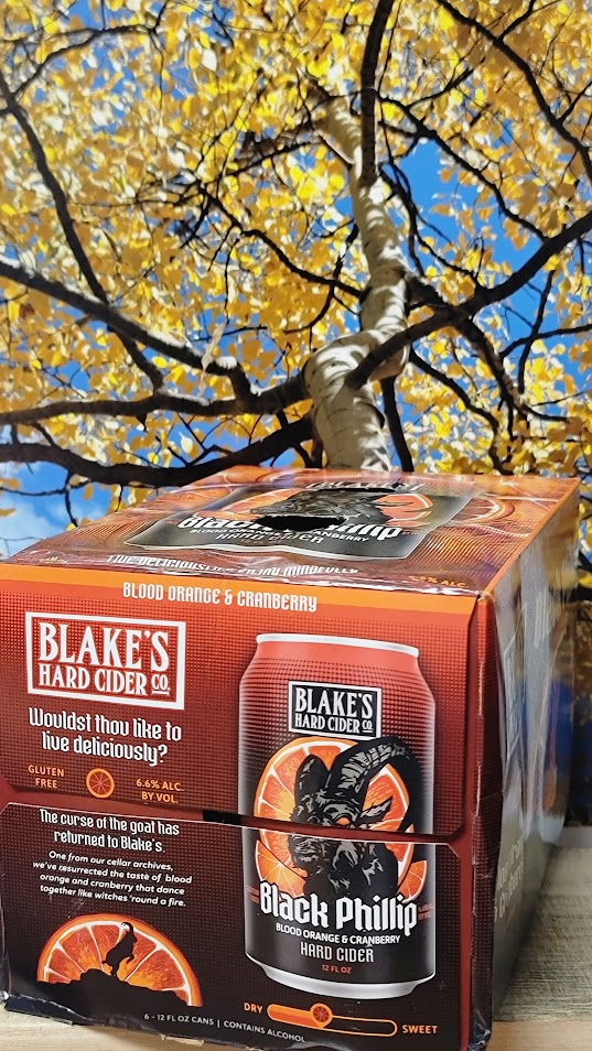 Blake's hard cider black phillip blood orange cranberry cidere