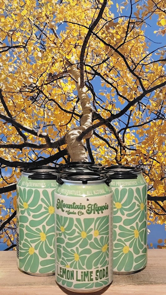 Mountain hippie soda co lemon lime soda