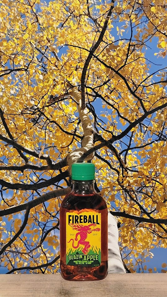 Fireball blazin' apple cinnamon whiskey