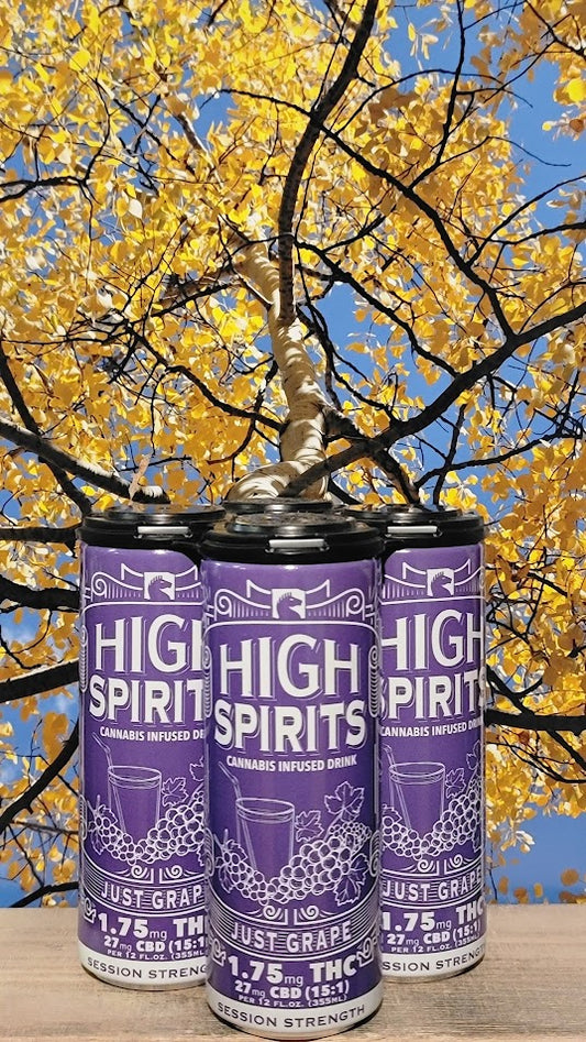 High spirits just grape cannabis infused drink