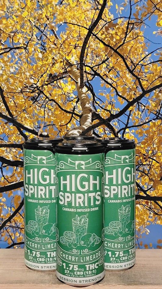 High spirits cherry limeade cannabis infused drink
