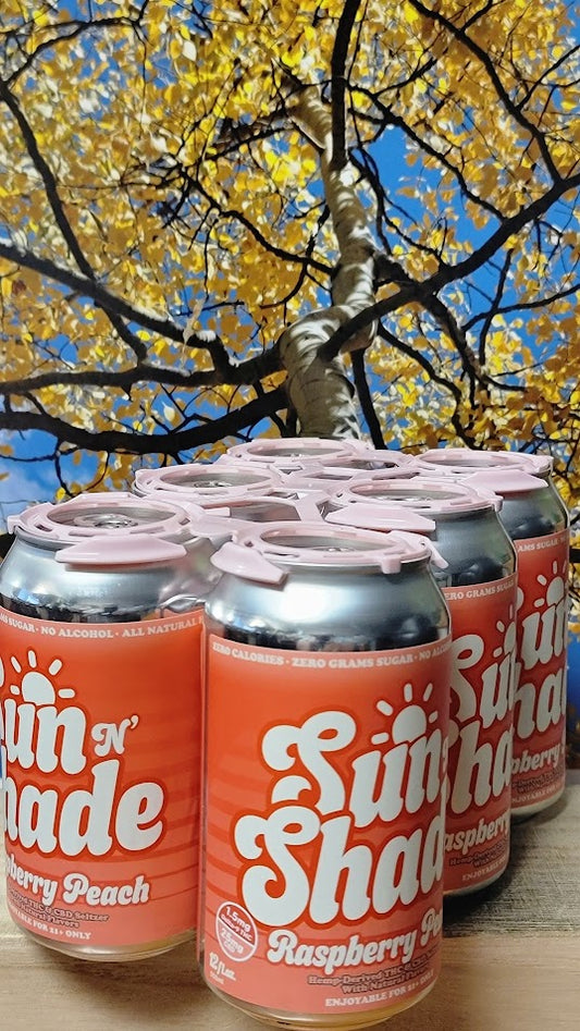 Sun n shade raspberry peach the seltzer