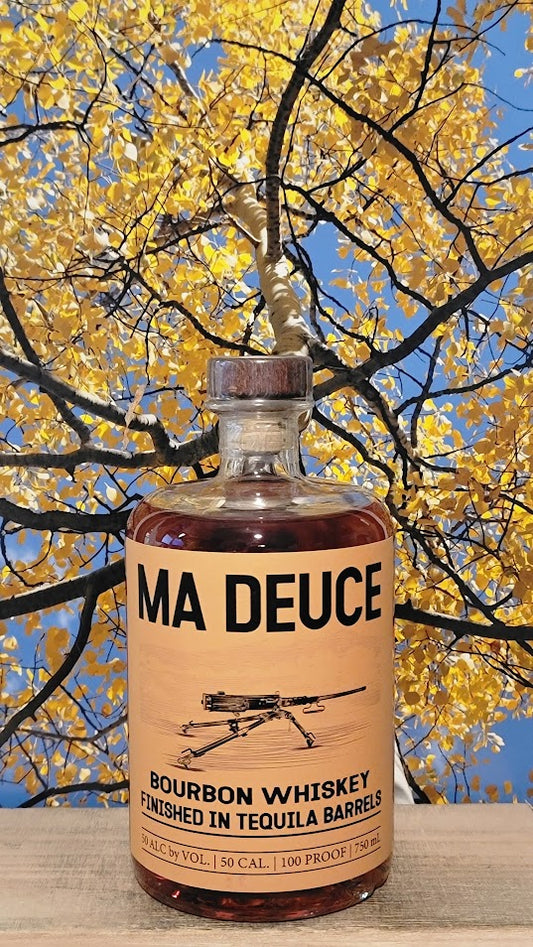 Pure distilling ma deuce bourbon whiskey with tequila barrel