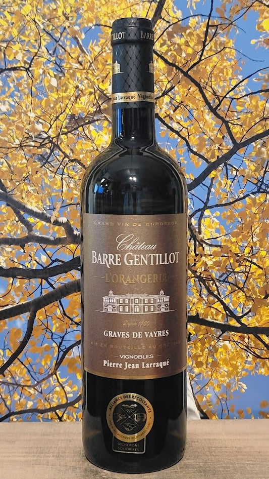 Chateau barre gentillot l'orangerie grave white blend