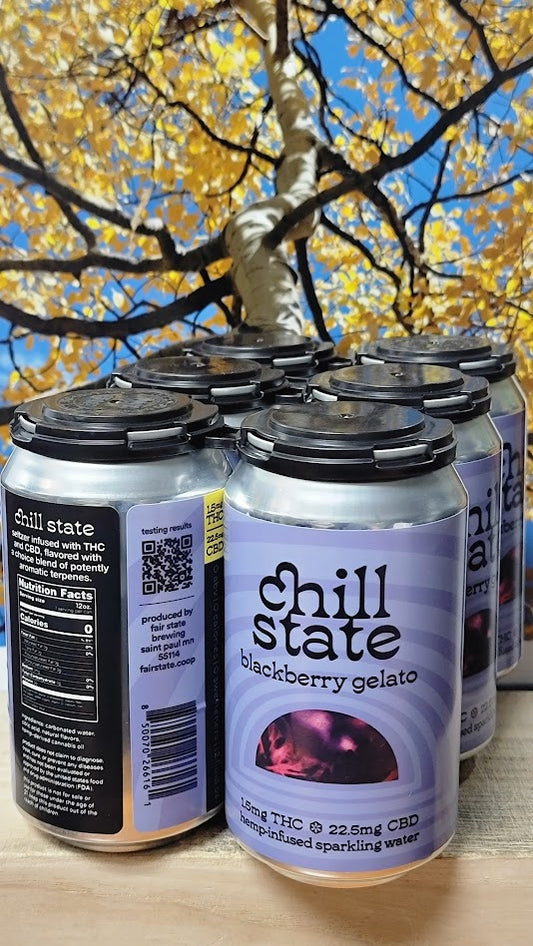 Chill state blackberry gelato seltzer