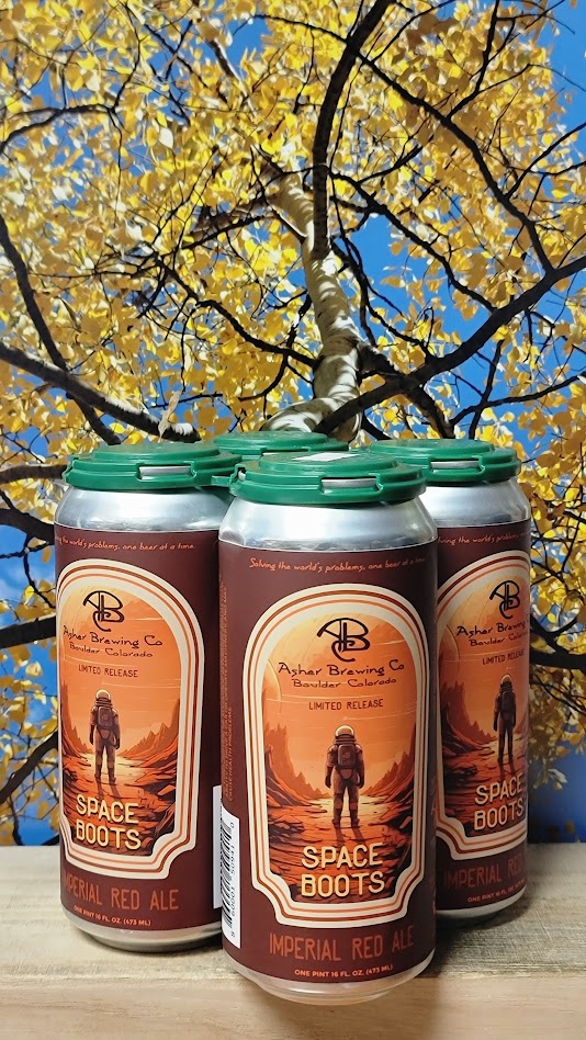 Asher brewery space boots imperial red ale