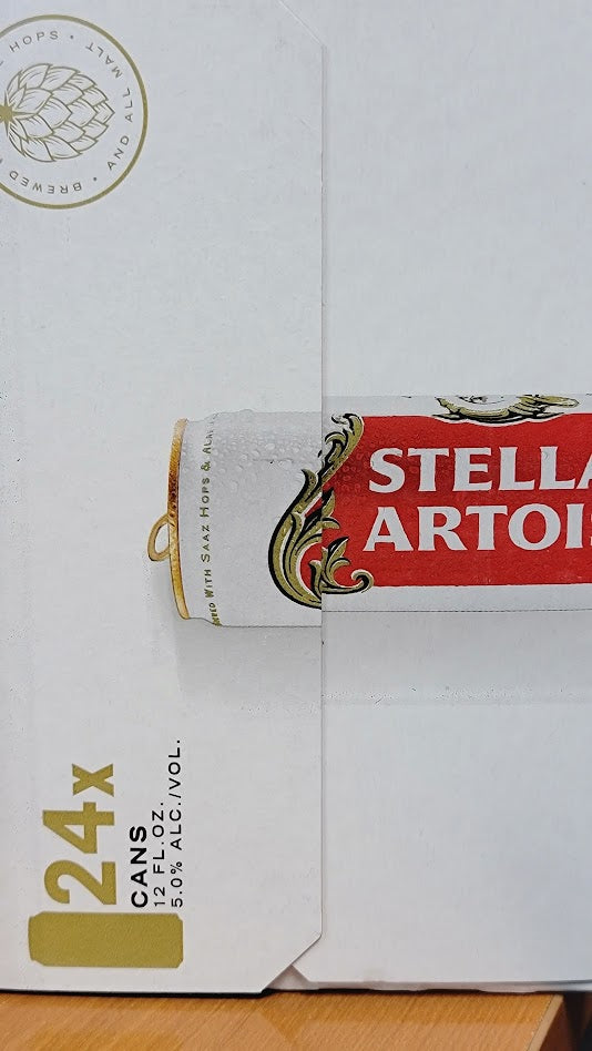 Stella artois cans
