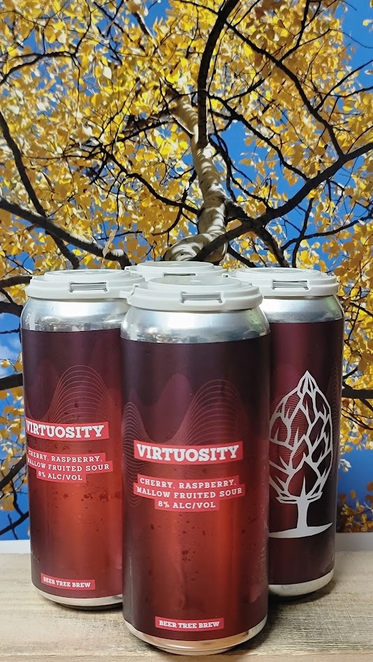Beer tree virtuosity cherry raspberry mallow fruite sour