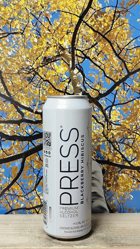 Press blackberry hibiscus seltzer