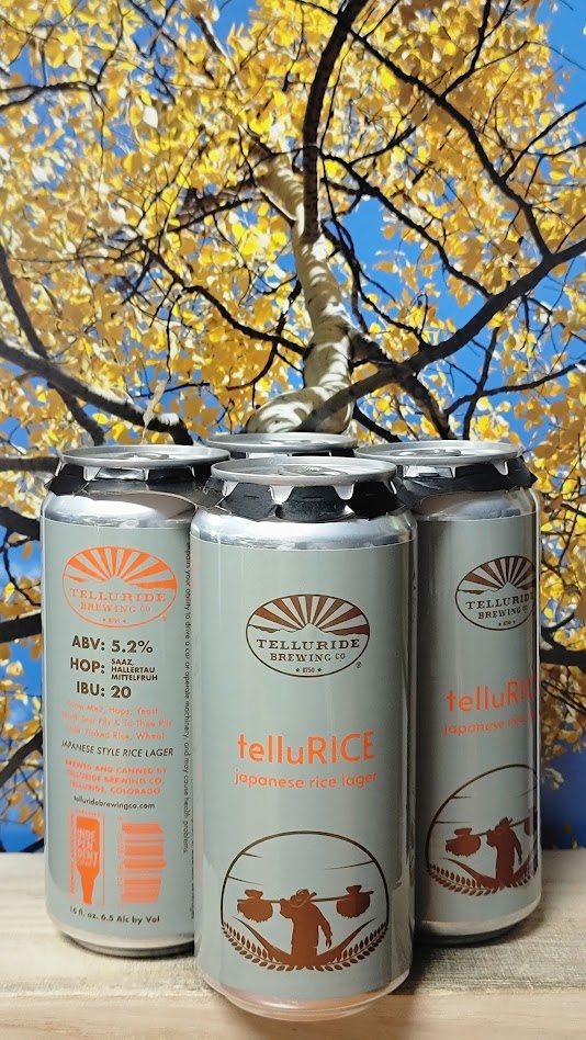 Telluride brewing tellurice japanese rice lager