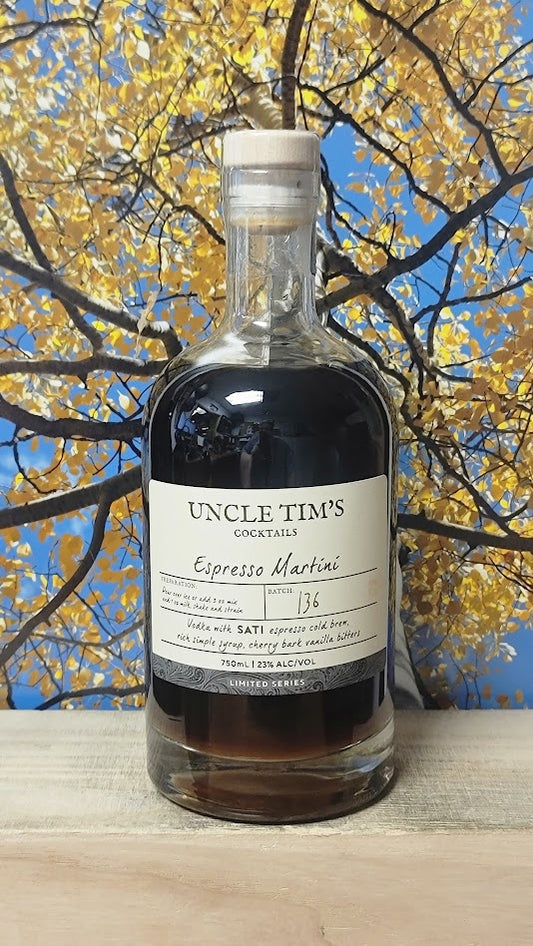 Uncle tim's cocktails espresso martini