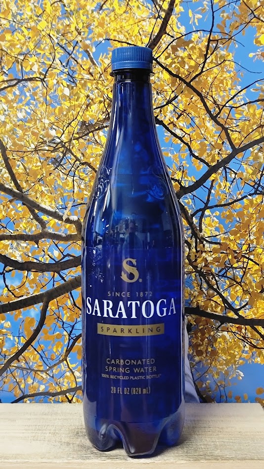 Saratoga sparkling water plastic