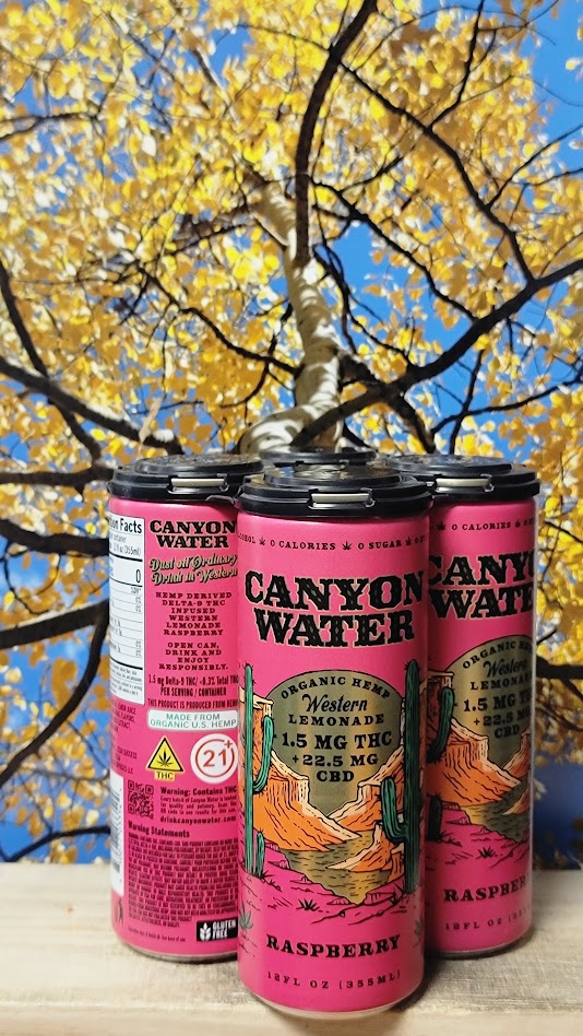 Canyon water raspberry seltzer