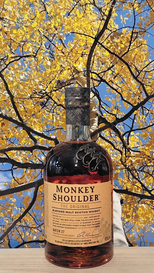 Monkey shoulder malt scotch whiskey
