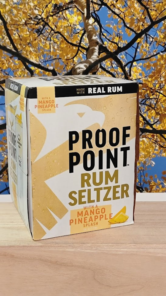 Proof point rum seltzer mango pineapple