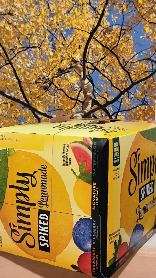 Simply spiked lemonade