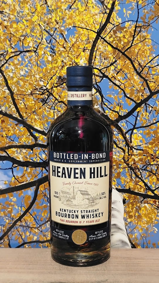 Heaven hill 7yr boubon whiskey bottled in bond