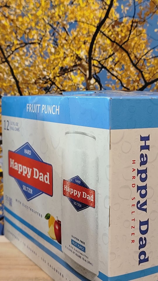 Happy dad hard seltzer fruit punch