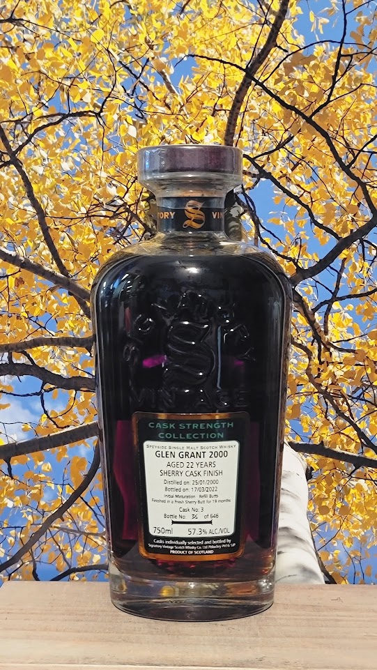 Signatory glen grant 22yr sheerry cask scotch