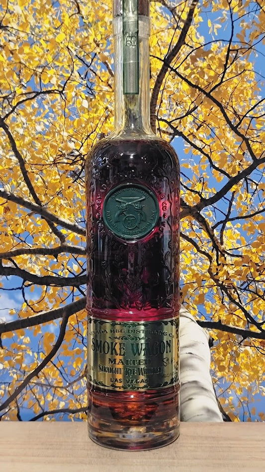 Nevada distilling smoke wagon malted straight rye whiskey