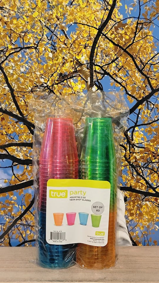 True party neon shot glasses