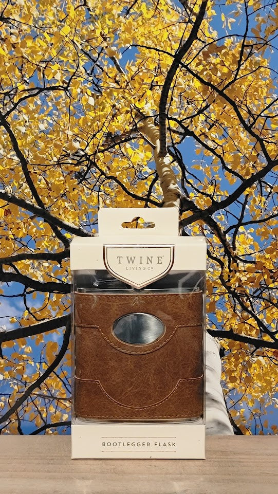 Twine bootlegger flask