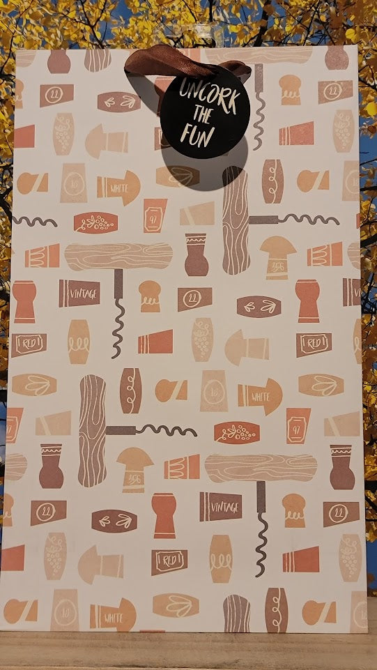 Wine bag - corks double bottle