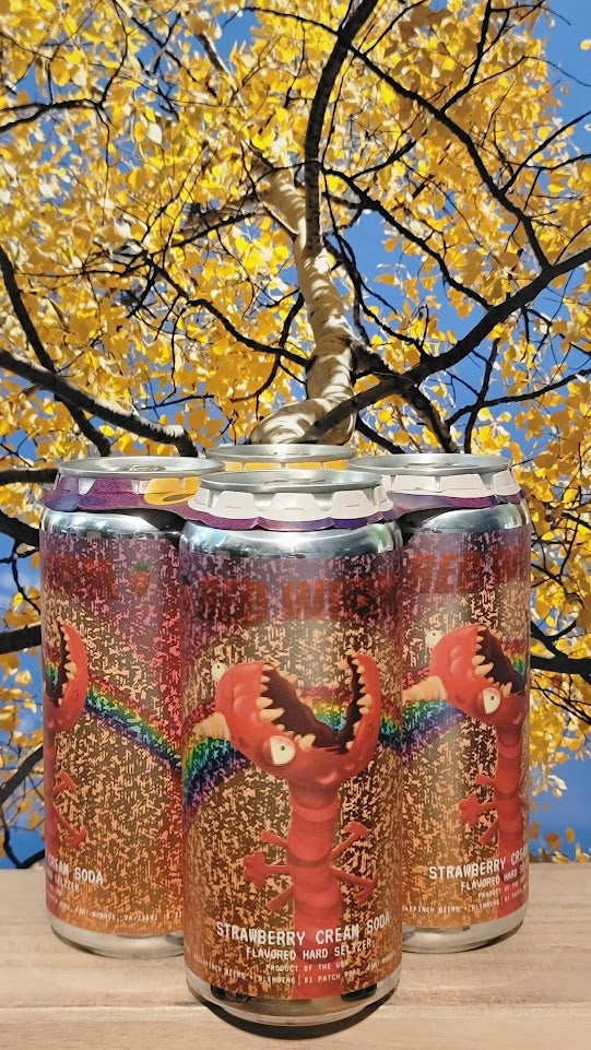 Oozlefinch red wum strawberry cream soda seltzer