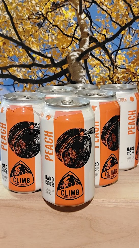 Climb hard peach cider