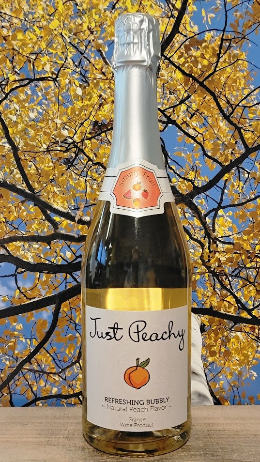 Just peachy bubbly